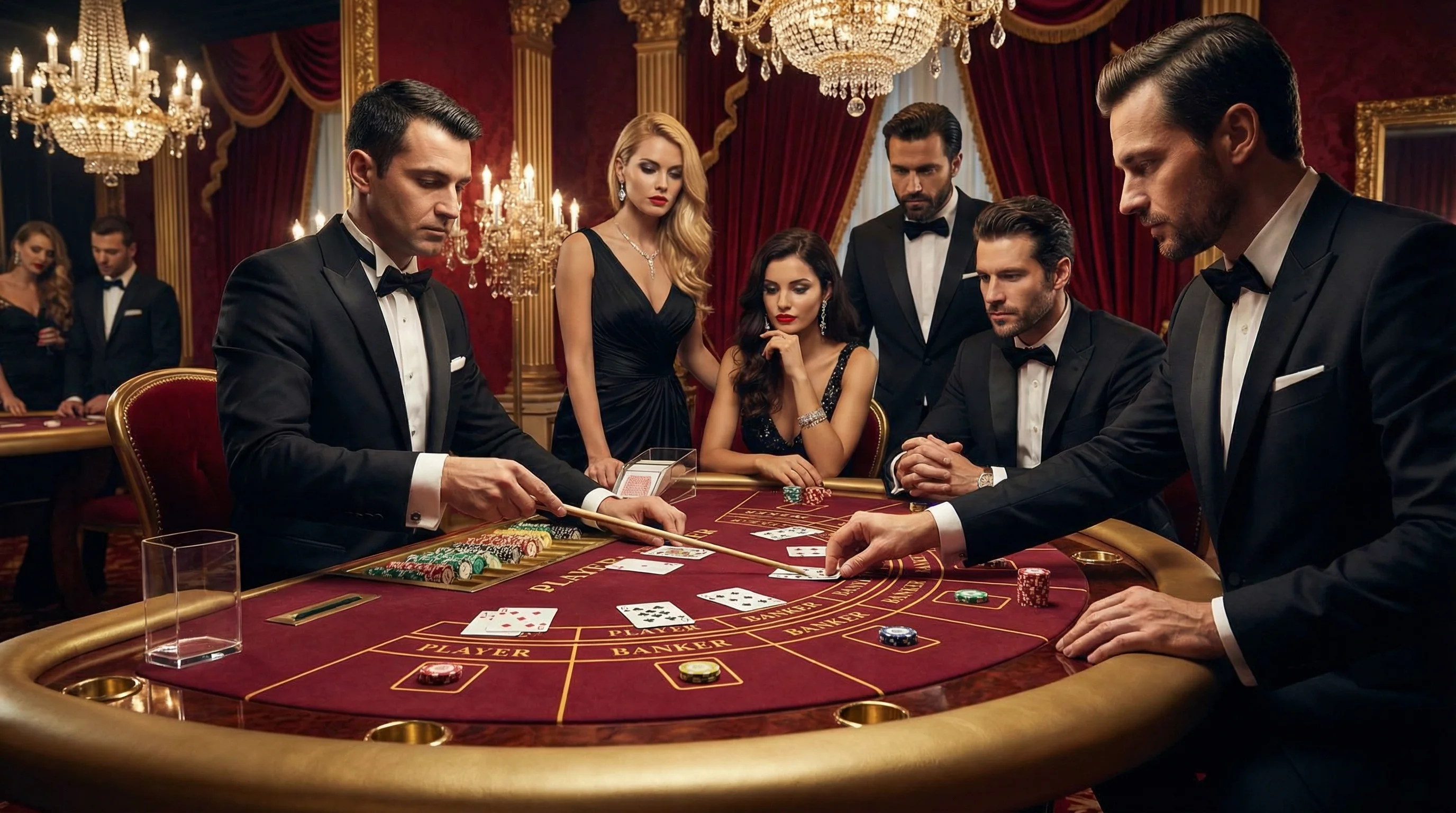 Mesa de Bacará online no cassino sssbet